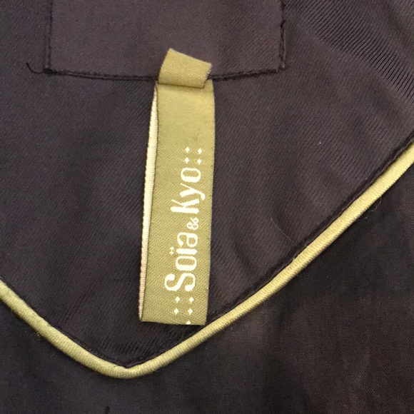 Soia & Kyo Black Rabbit  Fur Jacket - Picture 6 of 6